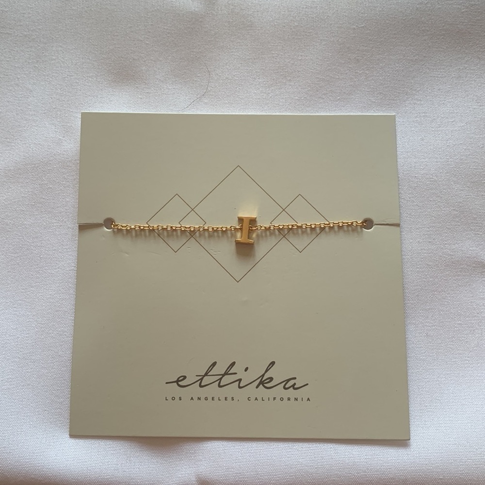 NWT ettika “I” initial anklet or bracelet - Picture 7 of 10